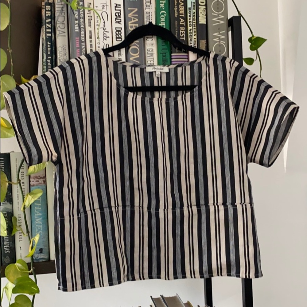 Madewell Boxy Top in Evelyn Stripe